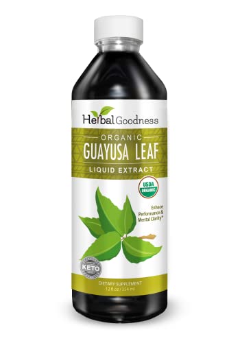 USDA Organic Guayusa Loose Leaf Extract Liquid - Natural Caffeine Drink for Increased Energy and Immunity | USDA Organi