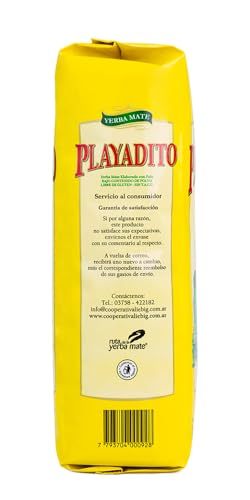 Yerba Mate Playadito 1000g Traditional Argentine Tea for Everyday Enjoyment | Yerba Mate Playadito 1000g Natural Energi