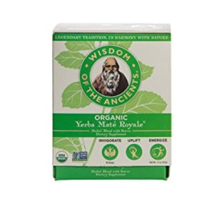 WISDOM OF THE ANCIENTS Organic Yerba Maté Tea Bags for Health-Conscious Consumers, Perfect for Stress Relief, 1.1 oz US
