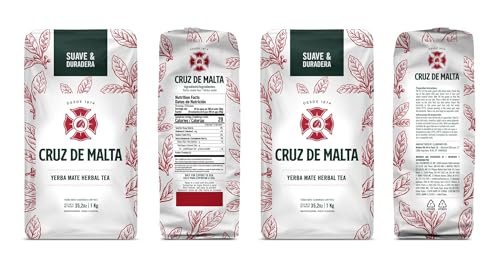 Traditional Argentina Brewed Yerba Mate CRUZ DE MALTA | Gluten-Free | Large Leaf Low Dust | Yerba Mate CRUZ DE MALTA |