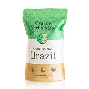 100% Certified Organic Brazil Traditional Yerba Mate Tea - Pure Green Loose Leaf - Natural Energy - USDA Organic | Rain