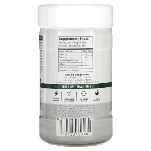 WISDOM OF THE ANCIENTS Instant Yerba Mate Tea for Energy Boost and Natural Alertness | WISDOM OF THE ANCIENTS Unsweeten