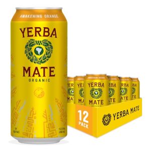Yerba Madre Organic Yerba Mate Awakening Orange Energy Drink Alternative 15.5 Oz (Pack of 12) USDA Organic Better for Yo