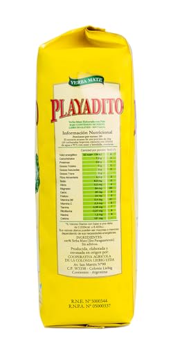 Yerba Mate Playadito 1000g Traditional Argentine Tea for Everyday Enjoyment | Yerba Mate Playadito 1000g Natural Energi