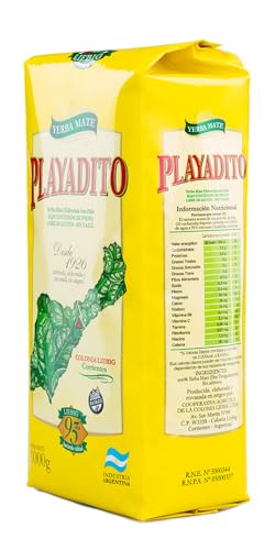 Yerba Mate Playadito 1000g Traditional Argentine Tea for Everyday Enjoyment | Yerba Mate Playadito 1000g Natural Energi