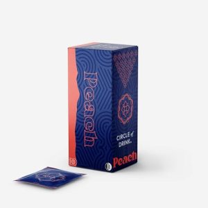 Circle of Drink Organic Yerba Mate Tea Bags (Peach) - USDA Organic - Clean Natural Energy - 100% Organic - 30ct Pack