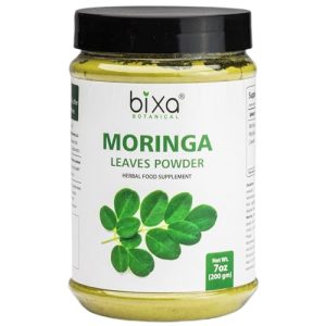 Bixa Botanical Organic Moringa Powder for Drinks, Tea, Smoothies & Recipes - 7Oz