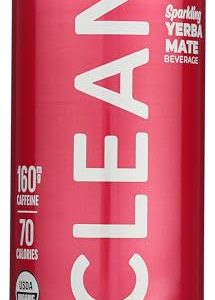 Clean Cause Raspberry Yerba Mate Energy Drink - USDA Organic, 16 oz | Refreshing Energy Boost | Perfect for Health-Consc