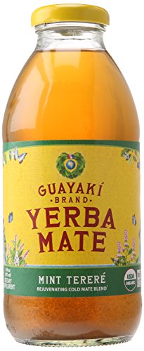 Guayaki Organic Yerba Mate, Mint Terere, 16 oz USDA Organic - Refreshing Mint Flavor for Health-Conscious Drinkers on t