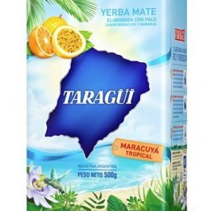 Taragi Yerba Mate Passion Fruit Flavor | Natural Energy Drink for Men and Women | Office and Home | 1.17 LB Pack | Top S