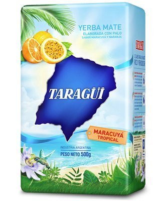 Taragi Yerba Mate Passion Fruit Flavor | Natural Energy Drink for Men and Women | Office and Home | 1.17 LB Pack | Top S