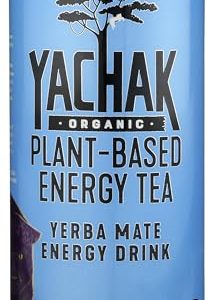 Yachak Organic Berry Blue Yerba Mate Energy Drink for Adults at Work, Fair Trade Certified, 16 FZ USDA Organic
