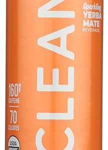 Clean Cause Yerba Mate Energy Drink, Peach Flavor, USDA Organic for Busy Professionals on the Go Boosting Energy and Foc