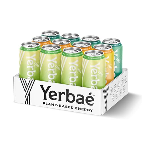Yerbaé Variety Flex Pack, 0 Sugar Energy Drink - Healthy Alternative to Sugary Beverages, 16oz Cans (12 Pack) Yerbaé V