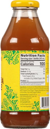 Guayaki Organic Yerba Mate, Mint Terere, 16 oz USDA Organic - Refreshing Mint Flavor for Health-Conscious Drinkers on t