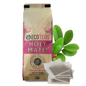 ECOTEAS Holy Mate Organic Yerba Mate Tea Bags for Natural Energy and Stress Support | ECOTEAS Holy Mate USDA Organic He