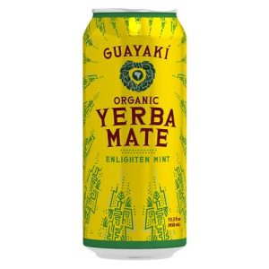 Guayaki Yerba Mate Enlighten Mint + Herbal Tea + Adults + Daily Drink + Refreshing Flavor + 16 oz + Organic Herbal Tea