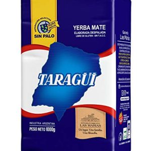 Taragüi Yerba Mate No Stems 1kg - |2 lbs | Natural Energy Drink for Men & Women | Office and Home Enjoyment | Rich Flavo