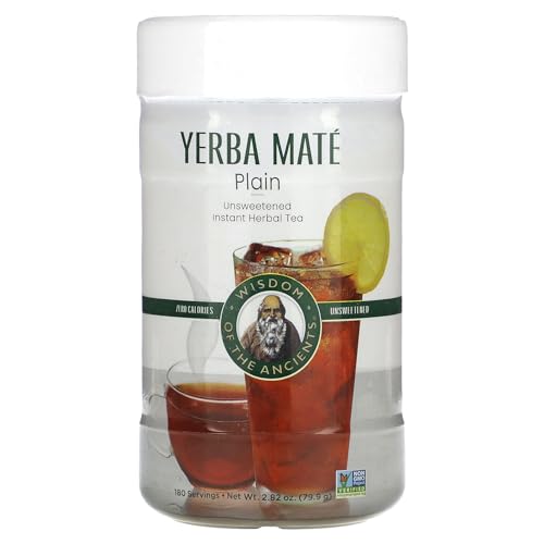 WISDOM OF THE ANCIENTS Instant Yerba Mate Tea for Energy Boost and Natural Alertness | WISDOM OF THE ANCIENTS Unsweeten