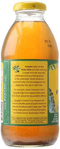 Guayaki Organic Yerba Mate, Mint Terere, 16 oz USDA Organic - Refreshing Mint Flavor for Health-Conscious Drinkers on t