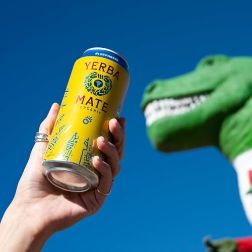 Bluephoria Yerba Madre Organic Yerba Mate, Energy Drink Alternative, No Jitters or Crash, Better for You Energy & Focus,