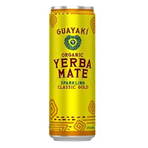 Yerba Madre Organic Yerba Mate 12oz Sparkling Clean Energy Drink Alternative Organic Classic Gold 120mg Caffeine USDA Or