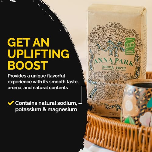 Anna Park Yerba Mate 2 Packs - Organic - 1.1 LB / 500 g / 17.6 oz Each - Natural Energy Drink - Health & Wellness - Offi