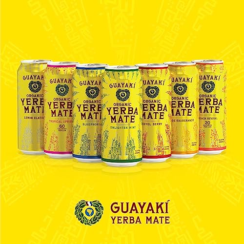 Guayaki Yerba Mate Enlighten Mint + Herbal Tea + Adults + Daily Drink + Refreshing Flavor + 16 oz + Organic Herbal Tea