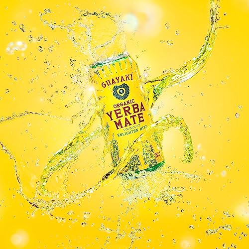 Guayaki Yerba Mate Enlighten Mint + Herbal Tea + Adults + Daily Drink + Refreshing Flavor + 16 oz + Organic Herbal Tea