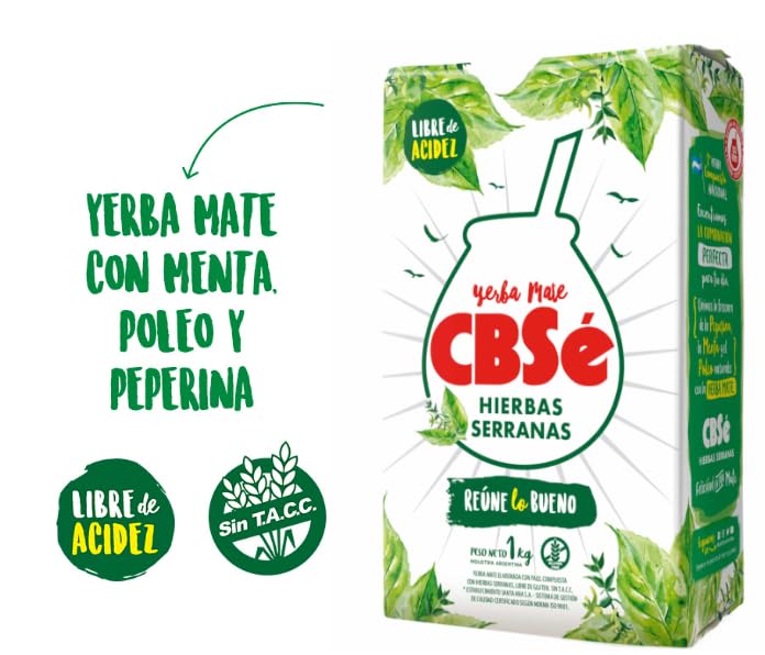 Yerba Mate and Serrano Herbs CBSe, |2 Lbs - 1 Kilo | CBSe Yerba Mate with Serrano Infusions, |2 Lbs - 1 Kilo | CBSe Yer