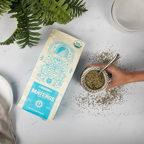 2 LB Organic Loose Leaf Yerba Mate - Premium Medium Cut for Traditional Drinkers - USDA Organic - Sustainably and Ethic