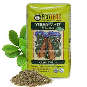 ECOTEAS Organic Yerba Mate Loose Leaf Tea – Natural Energy & Detox Herbal Tea for Health-Conscious Adults - USDA Organic