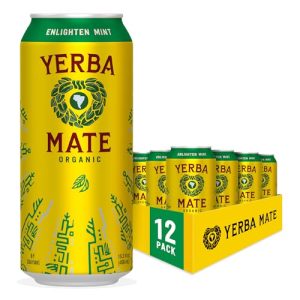 Guayakí Enlighten Mint Yerba Mate, Organic Energy Drink Alternative, Better for You Energy & Focus, No Jitters or Crash,