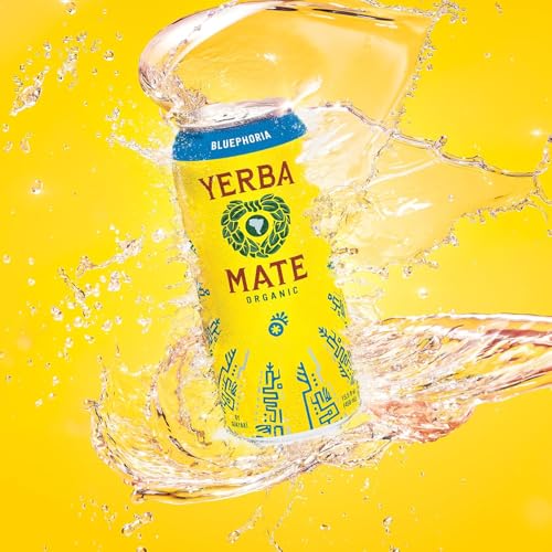 Bluephoria Yerba Madre Organic Yerba Mate, Energy Drink Alternative, No Jitters or Crash, Better for You Energy & Focus,