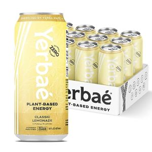 Yerbae Energy Beverage Classic Lemonade 0 Sugar 0 Calories 0 Carbs Energized by Yerba Mate Plant-Based Healthy Alternati