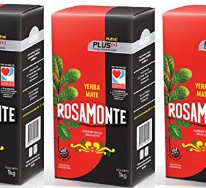 Rosamonte Yerba Mate PLUS Traditional 1 kg | For Men & Women - Convenient 3 Pack - Natural Energy Boost