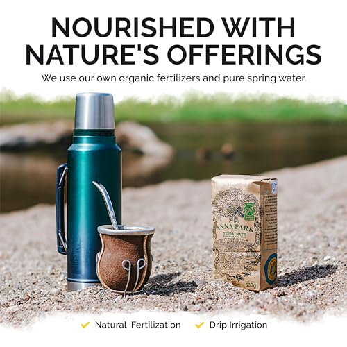 Anna Park Yerba Mate 2 Packs - Organic - 1.1 LB / 500 g / 17.6 oz Each - Natural Energy Drink - Health & Wellness - Offi