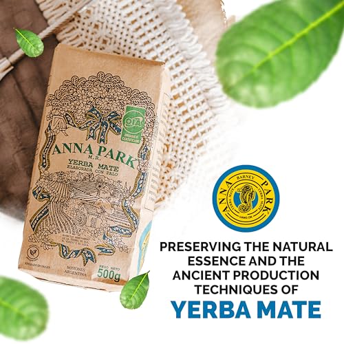 Anna Park Yerba Mate 2 Packs - Organic - 1.1 LB / 500 g / 17.6 oz Each - Natural Energy Drink - Health & Wellness - Offi