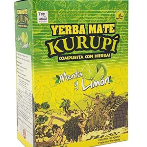 Kurupi Mint and Lemon Yerba Mate 500 g for Energy Boost and Refreshment