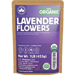 1LB (16Oz) Organic Lavender Tea | Perfect for Tea, Baking & DIY Beauty | 100% Raw Albanian Harvest | USDA Organic | Cer