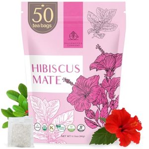 Palermo Organic Yerba Mate Tea Bags - Antioxidant-Rich, Gluwein-like Tropical Aroma, Vegan, Gluten-Free USDA Organic |