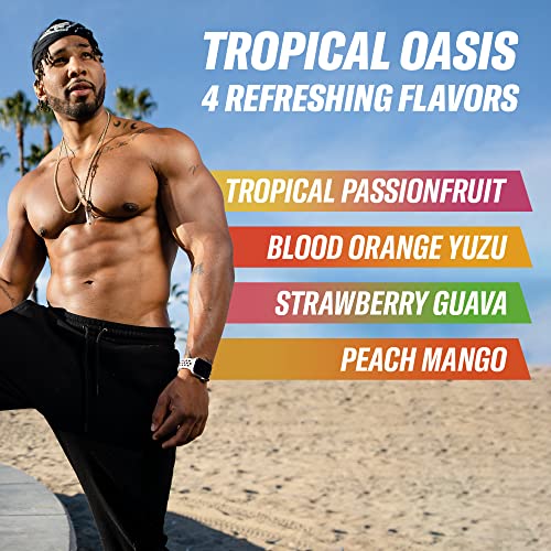 Cellucor C4 Smart Energy Drinks Variety Pack, Sugar Free Performance Fuel & Nootropic Brain Booster, 4 Flavor Tropical O