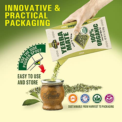 Anahí Mate LEAF & STEM Premium Loose Leaf Yerba Mate | Organic, Sustainable, Smoke-Free | Natural Energy and Nutritional
