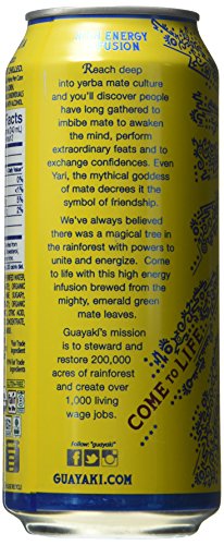 Bluephoria Organic Yerba Mate 16 Fl Oz (Pack of 12) Refreshing Energy Drink for Adults Daily Use