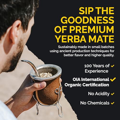 Anna Park Yerba Mate 2 Packs - Organic - 1.1 LB / 500 g / 17.6 oz Each - Natural Energy Drink - Health & Wellness - Offi