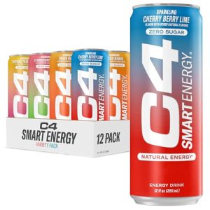 Cellucor C4 Smart Energy Drinks Variety Pack, Sugar Free Performance Fuel & Nootropic Brain Booster, 4 Flavor Tropical O