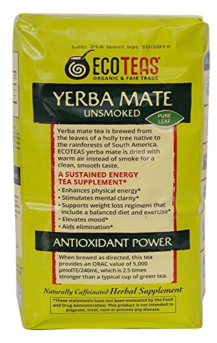 Tea Yerba Mate Loose Leaf USDA Organic Health Benefits For Stress Relief