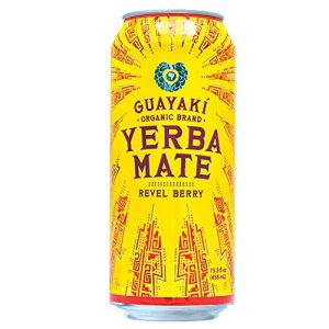 Guayaki Organic Yerba Mate Revel Berry 15.5 Ounce Pack of 12 USDA Organic | Guayaki Organic Yerba Mate Revel Berry 15.5