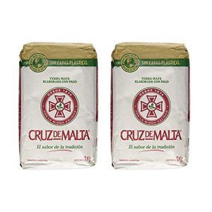 Cruz de Malta Yerba Mate 2 Pack (|4lbs - 2 Kilos) for Men & Women in Office & Home Stress Relief and Energy Boost