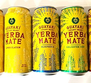 Guayaki Variety Pack - Lemon, Mint, Revel Berry, Bluephoria, Orange | USDA Organic | 16 Ounce (Pack of 15) for Health-Co